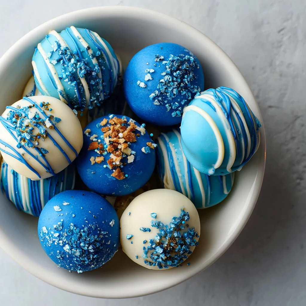 Blue Christmas Truffles