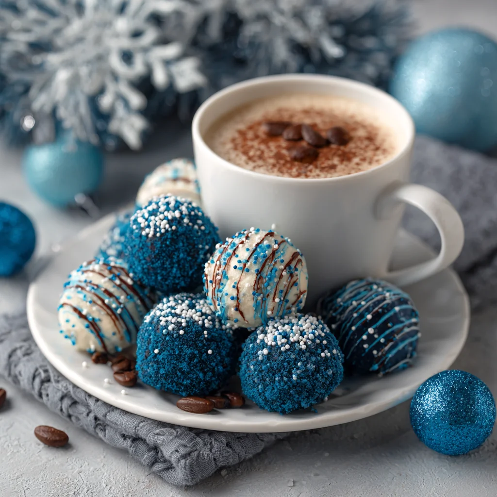Blue Christmas Truffles
