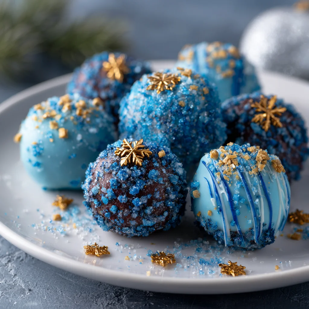 Blue Christmas Truffles