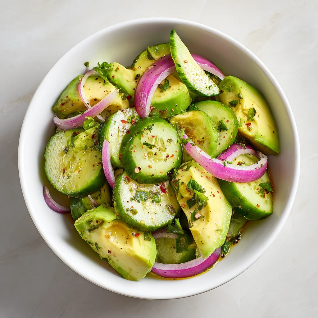 Cucumber Avocado Salad