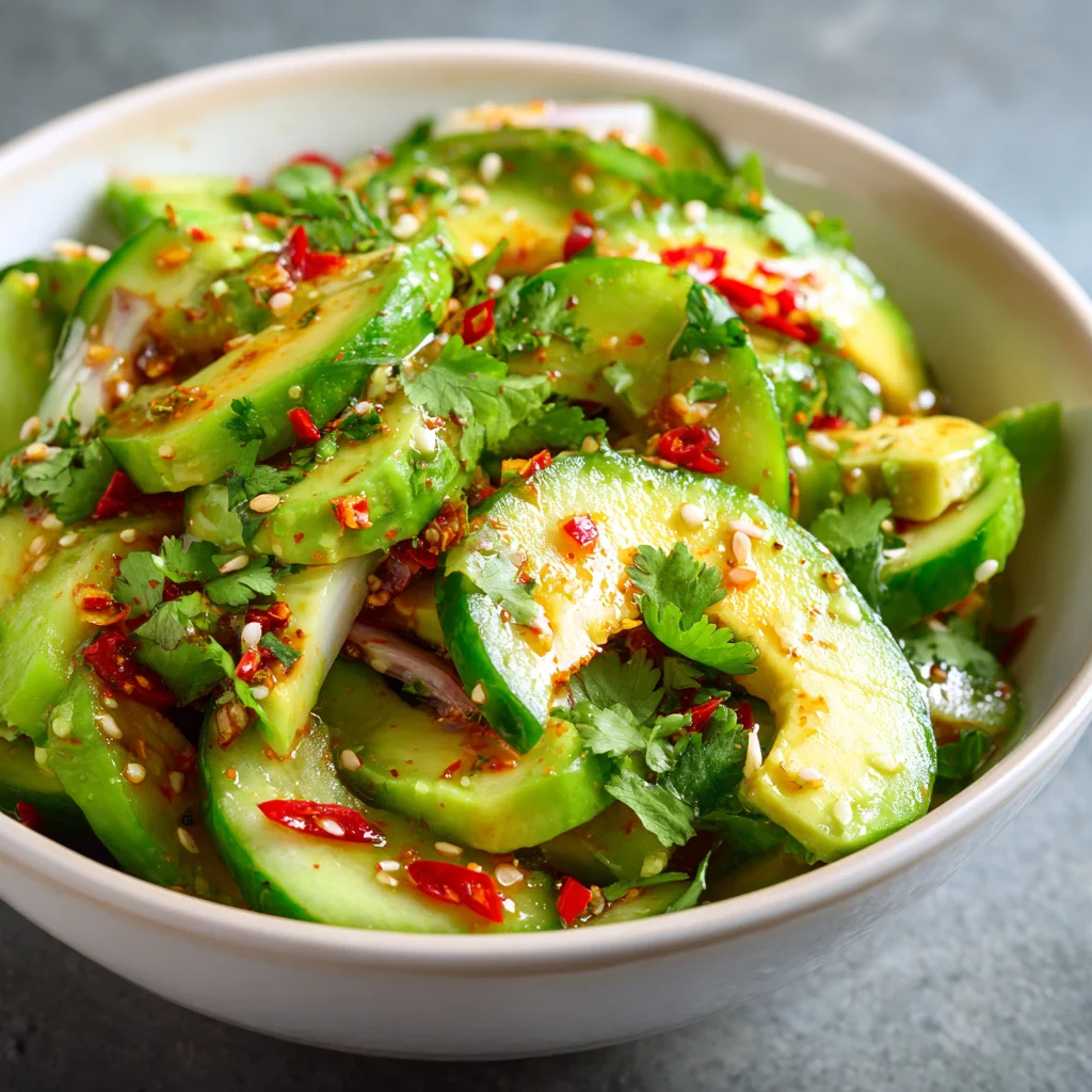 Cucumber Avocado Salad