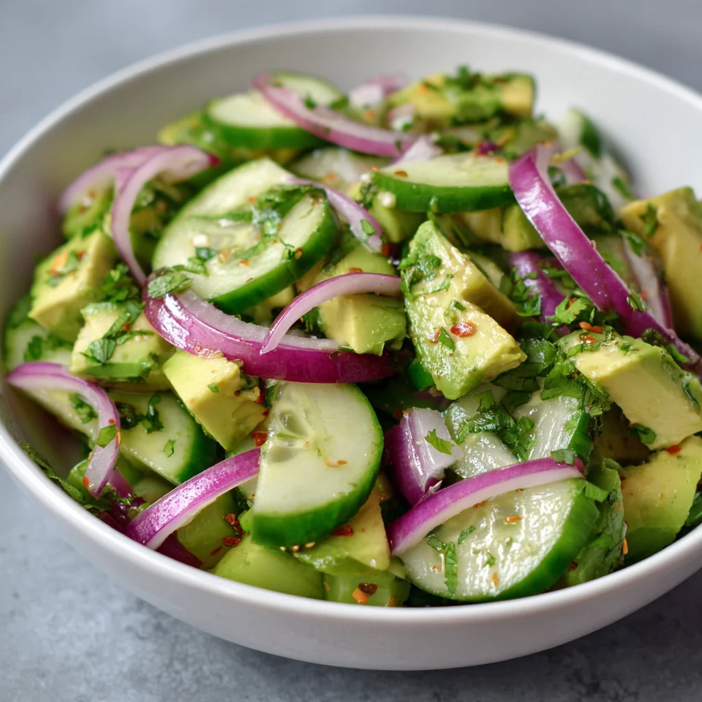 Cucumber Avocado Salad