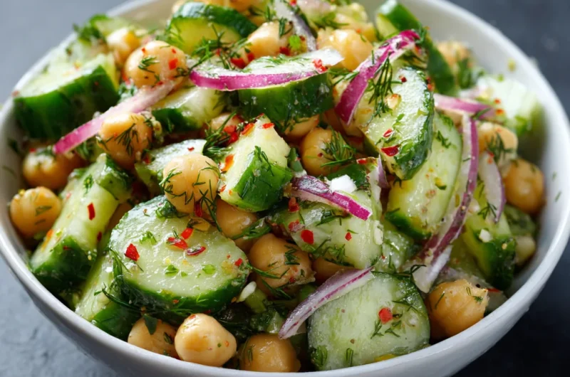 Cucumber Chickpea Salad Recipe