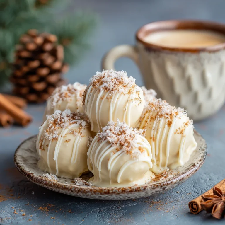 Eggnog Truffles