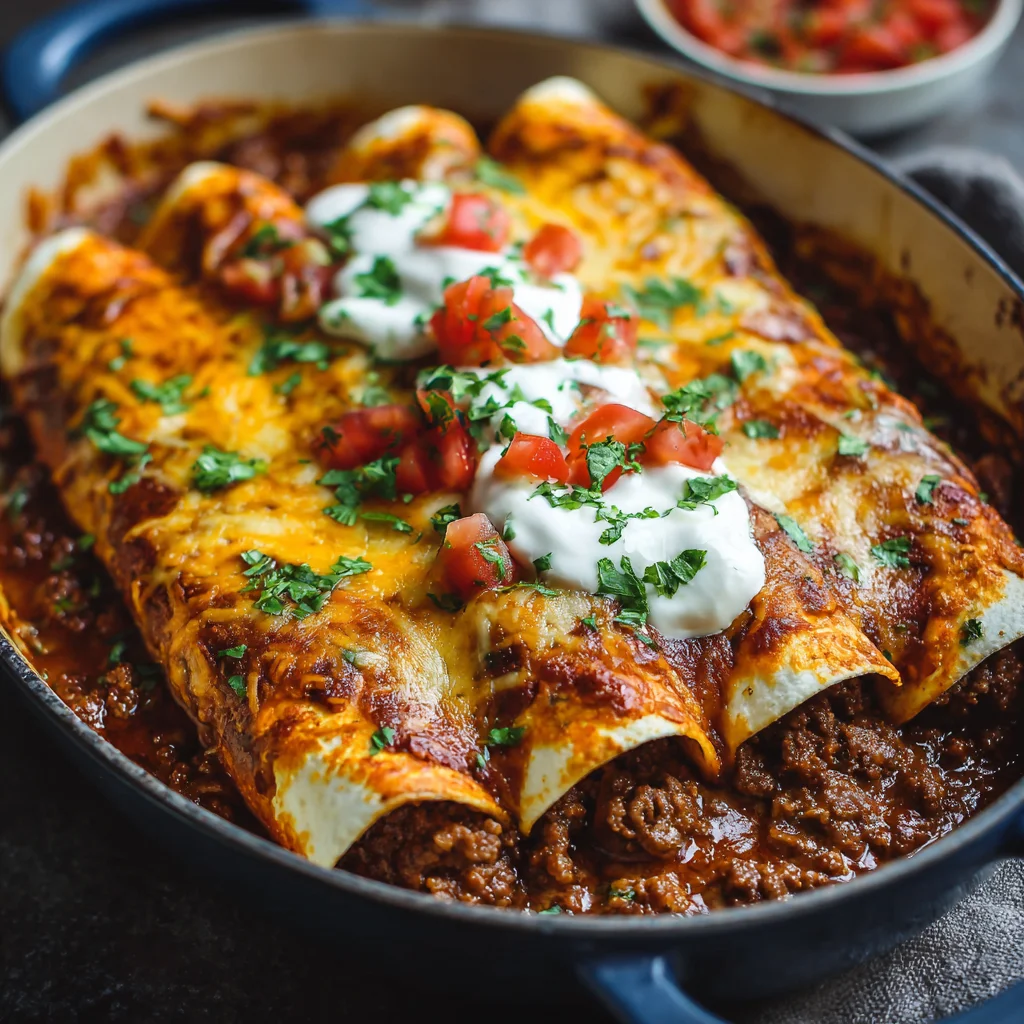 Ground Beef Enchiladas