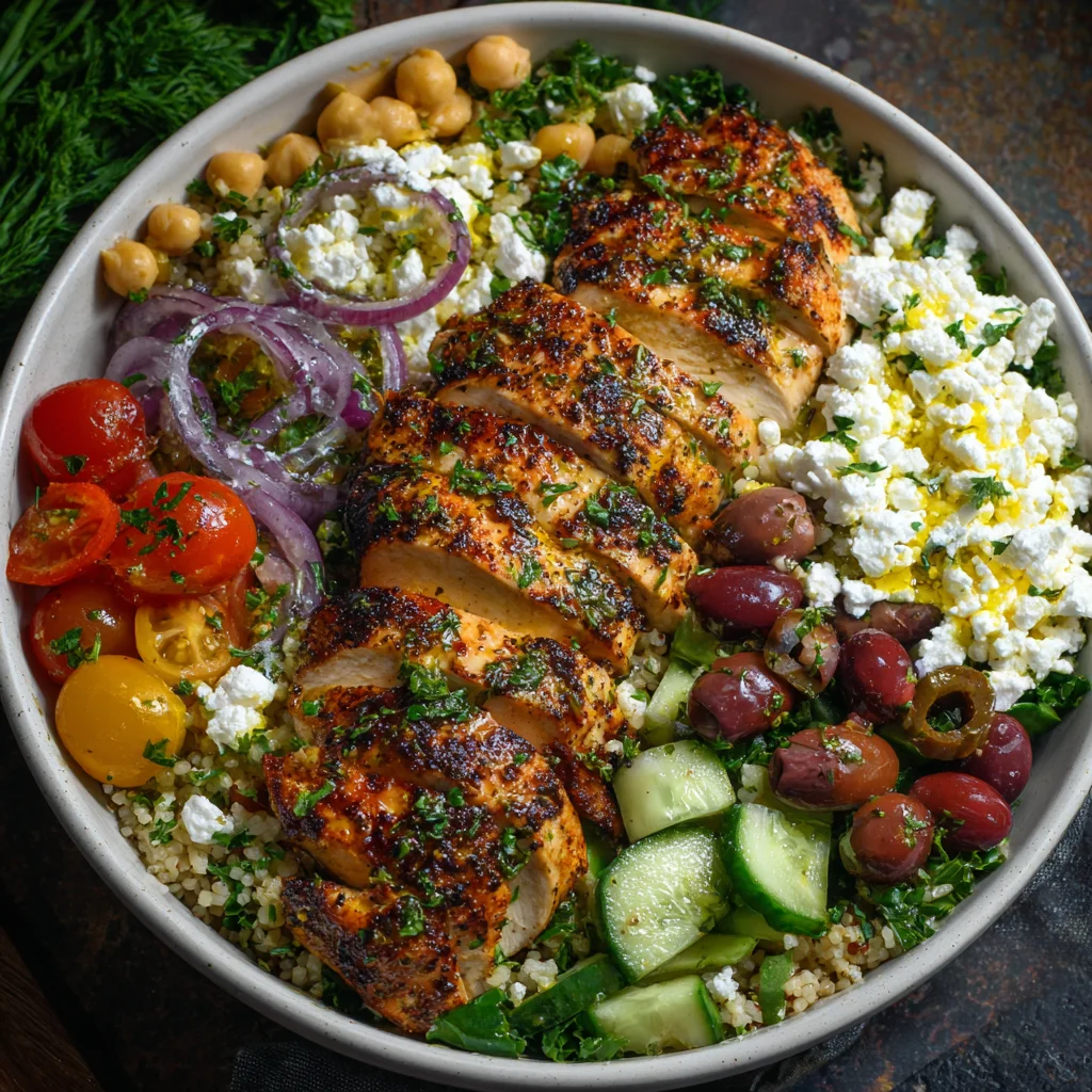 Mediterranean Chicken Bowls