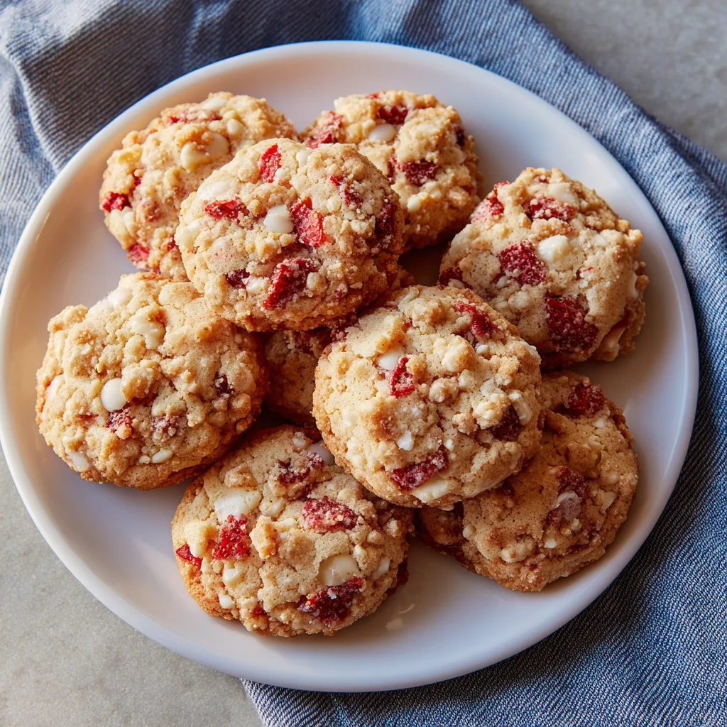 Strawberry Crunch Cookies