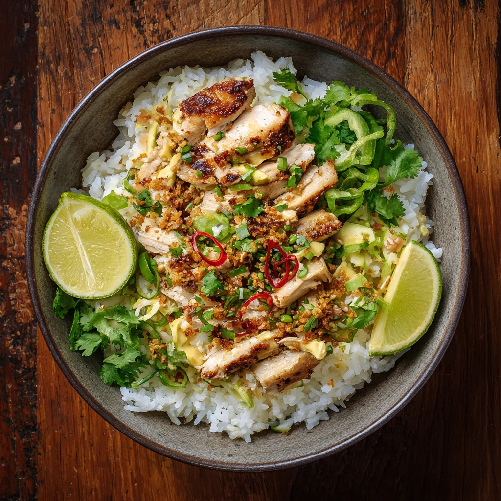 Coconut Chicken Rice Bowl