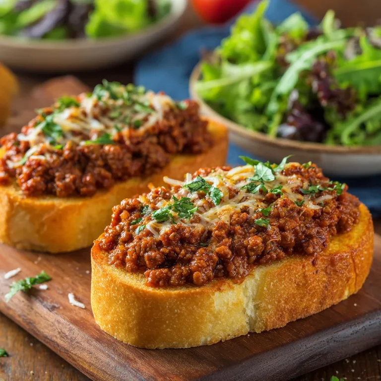 Garlic Bread Sloppy Joes