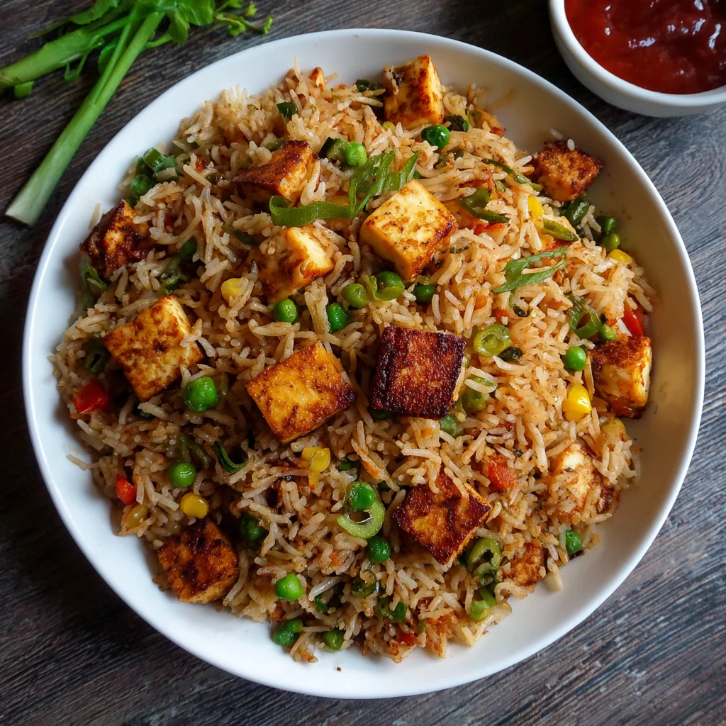 Paneer Fried Rice Recipe