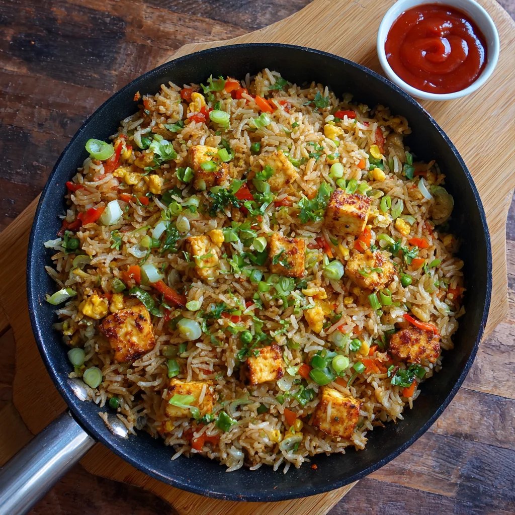Paneer Fried Rice Recipe