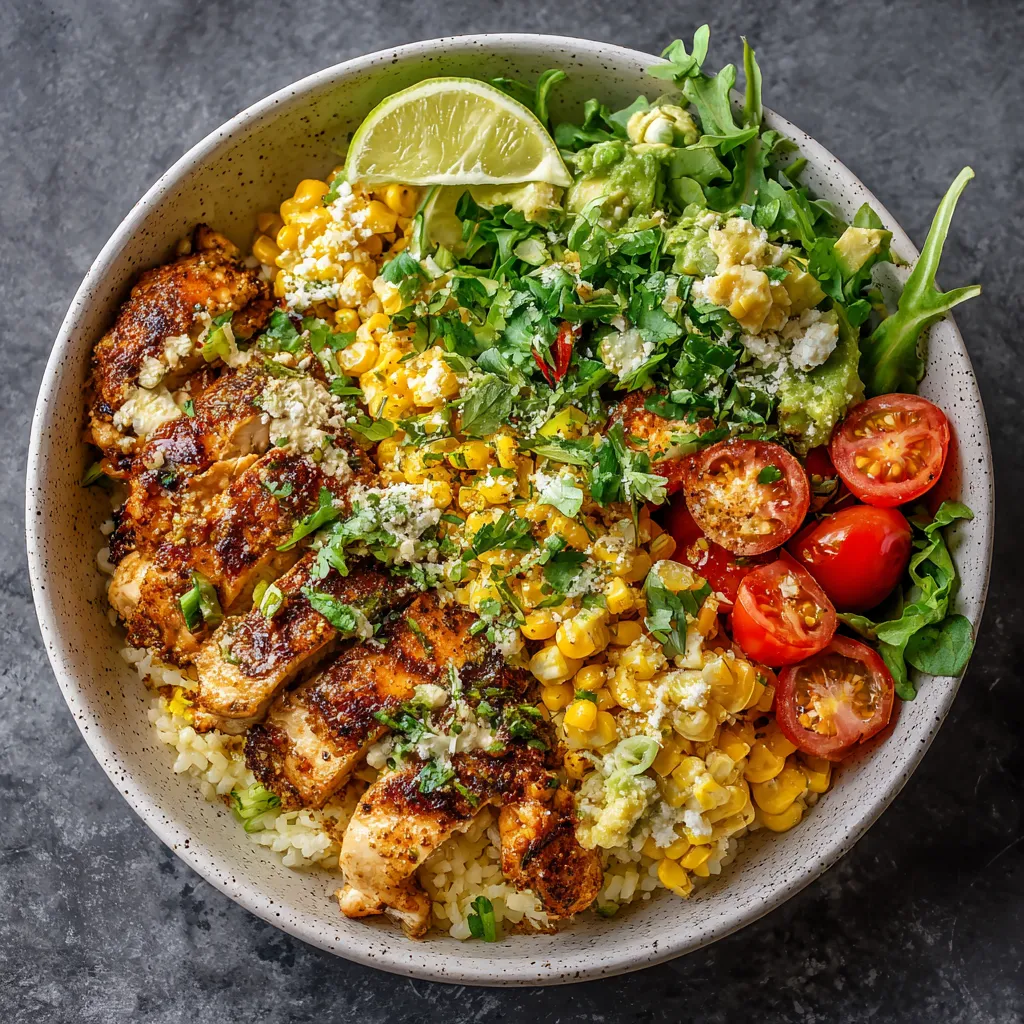 Street Corn Chicken Bowl