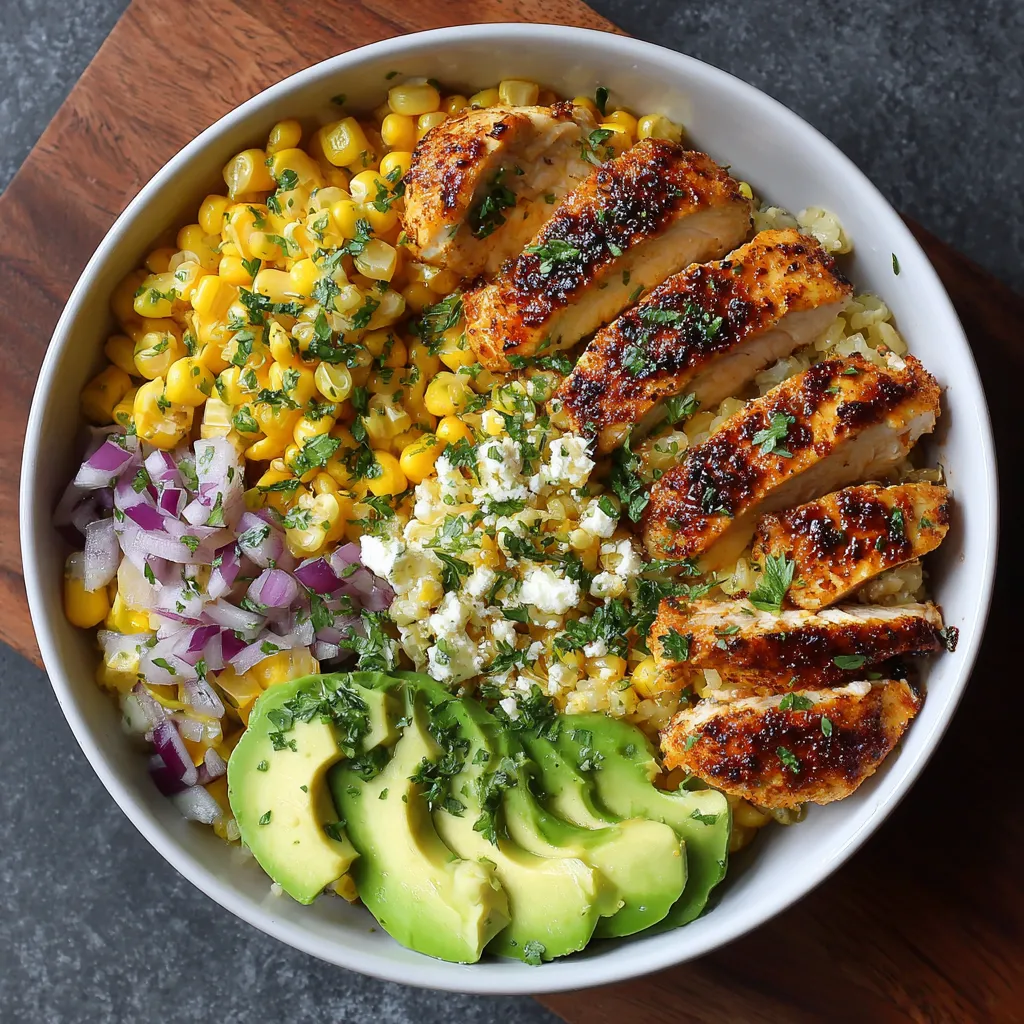 Street Corn Chicken Bowl