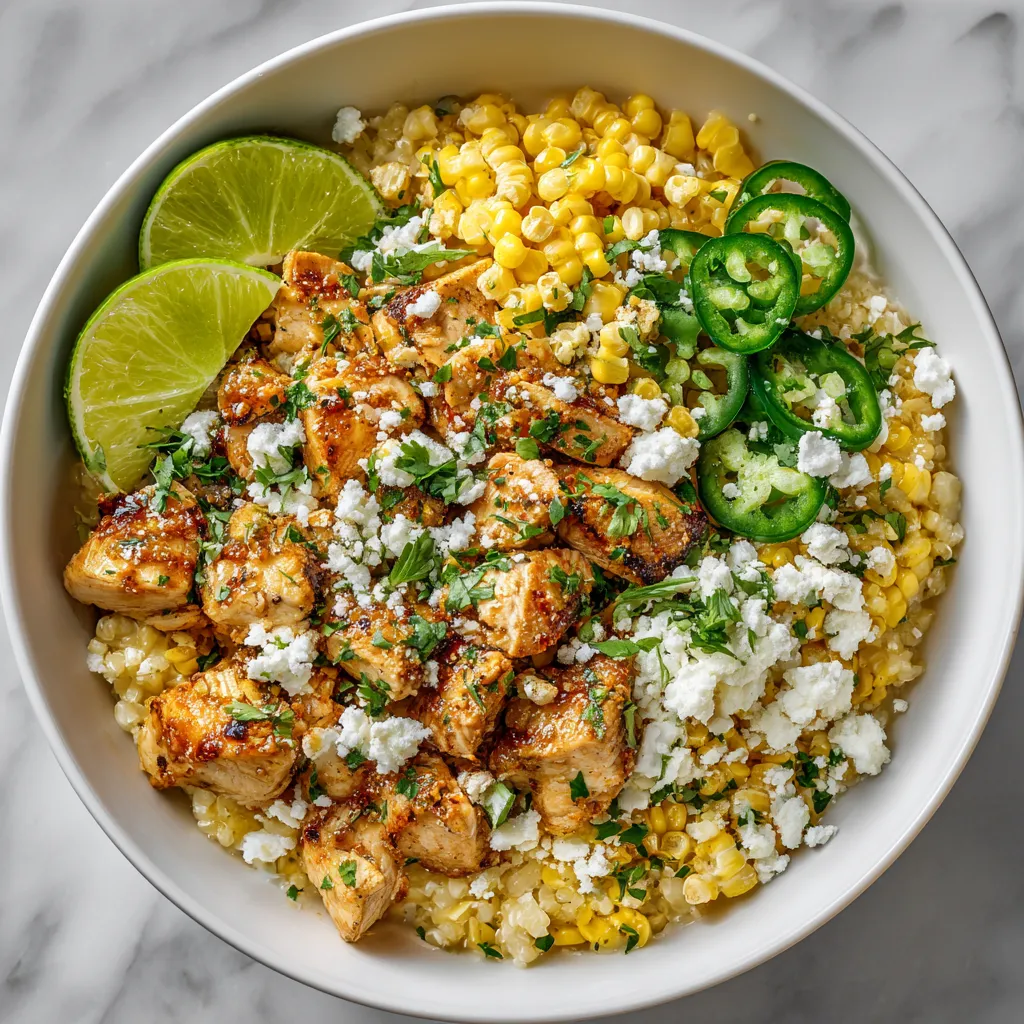 Street Corn Chicken Bowl