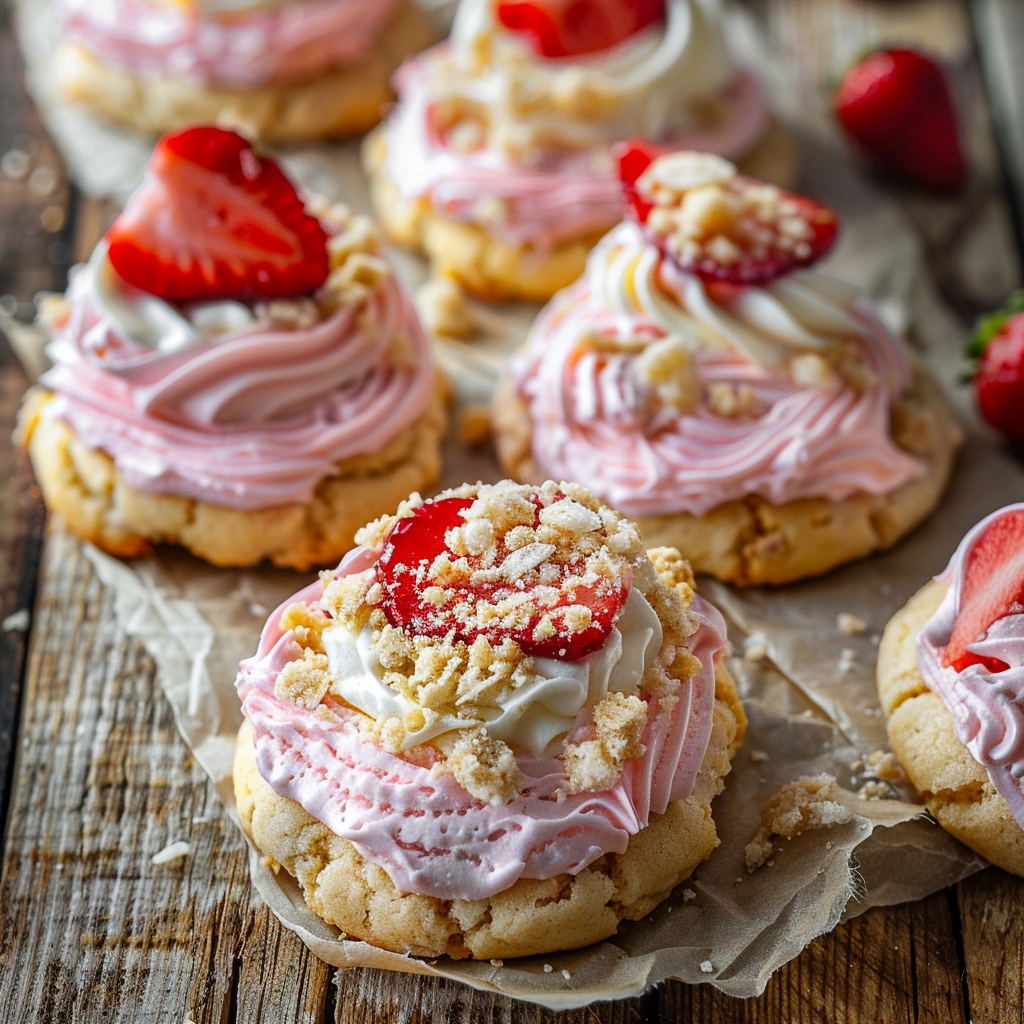 Strawberry Shortcake Cookies