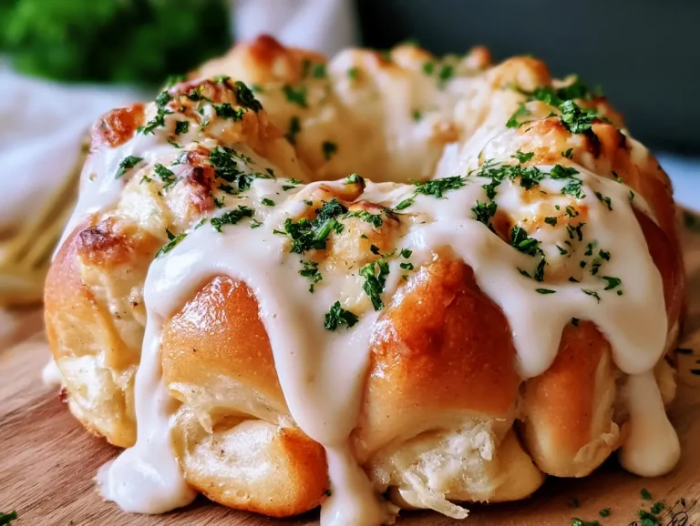 Chicken Alfredo Monkey Bread