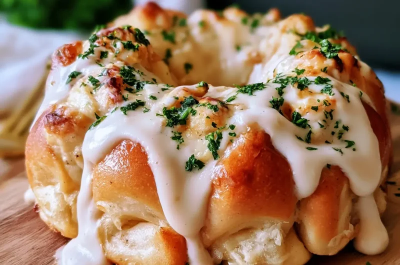 Chicken Alfredo Monkey Bread