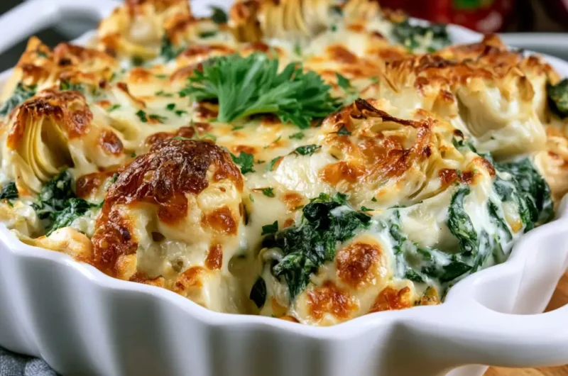 Creamy Spinach and Artichoke Chicken Casserole