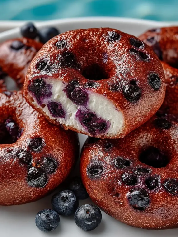 Homemade Blueberry Bagels