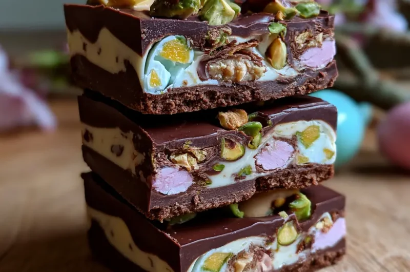 No Bake Cream Egg Rocky Road