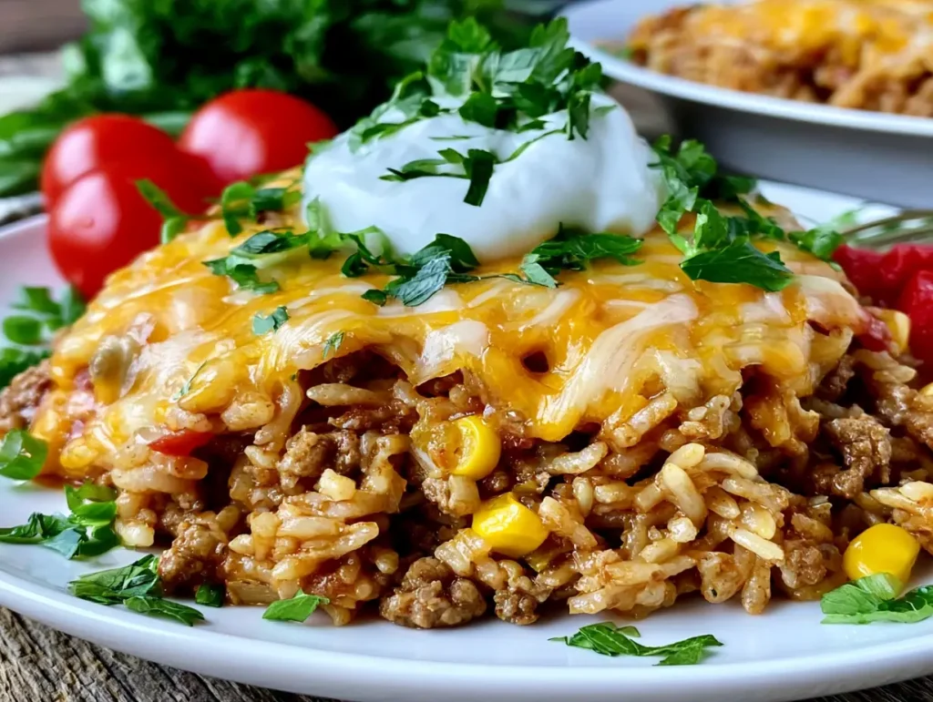 One Pan Cheesy Tex Mex John Wayne Casserole