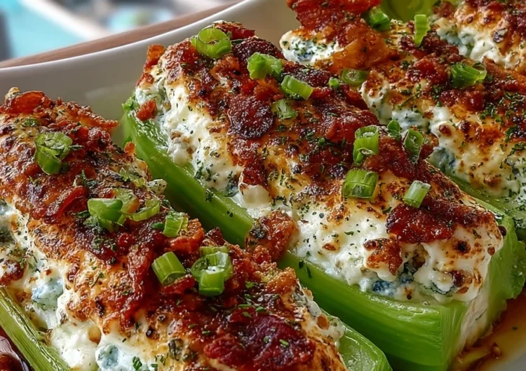 Outrageously Good Stuffed Celery