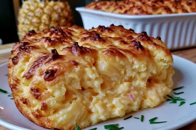 Pineapple Cream Cheese Cobbler