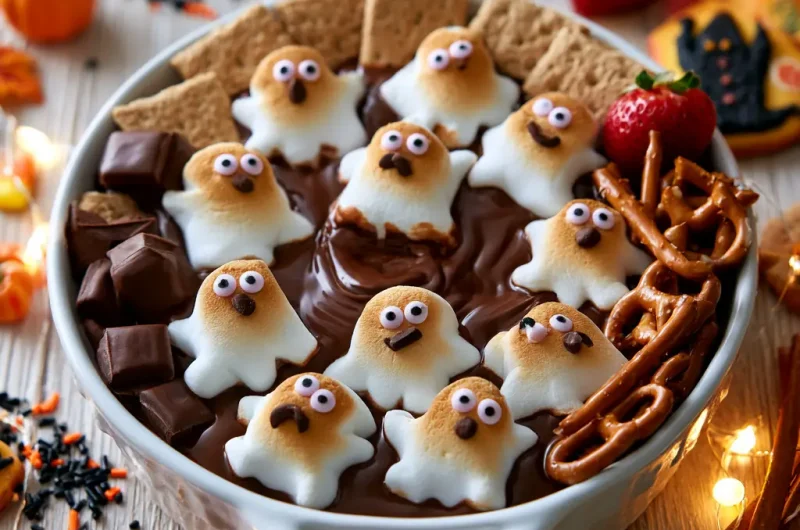 Spooky Ghost S’mores Dip
