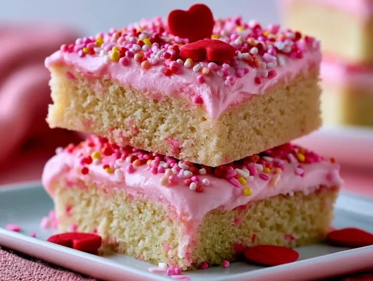 Valentine’s Day Frosted Sugar Cookie Bars