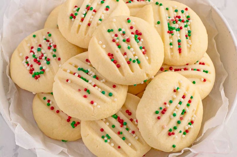 Whipped Shortbread Cookies