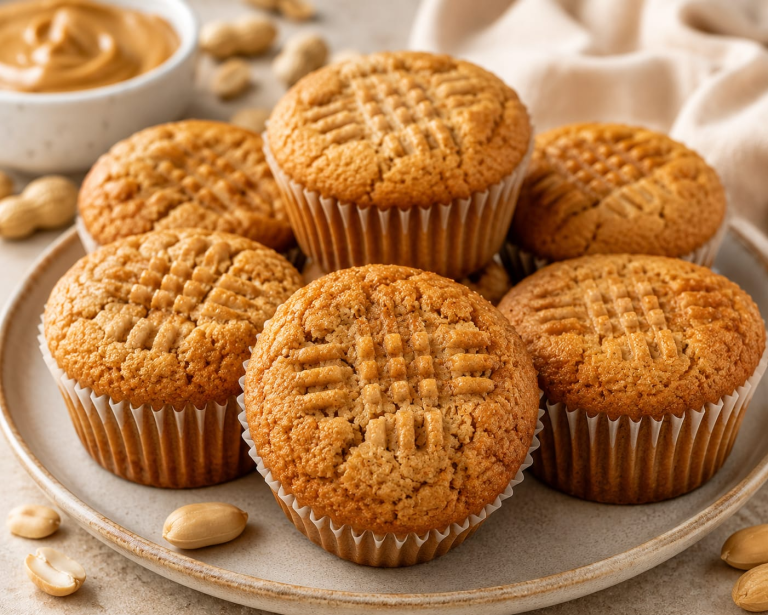 Flourless Peanut Butter Muffins