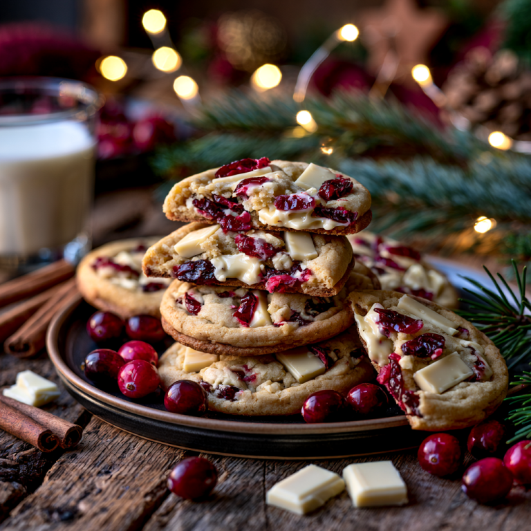 White Chocolate Cranberry Cookies