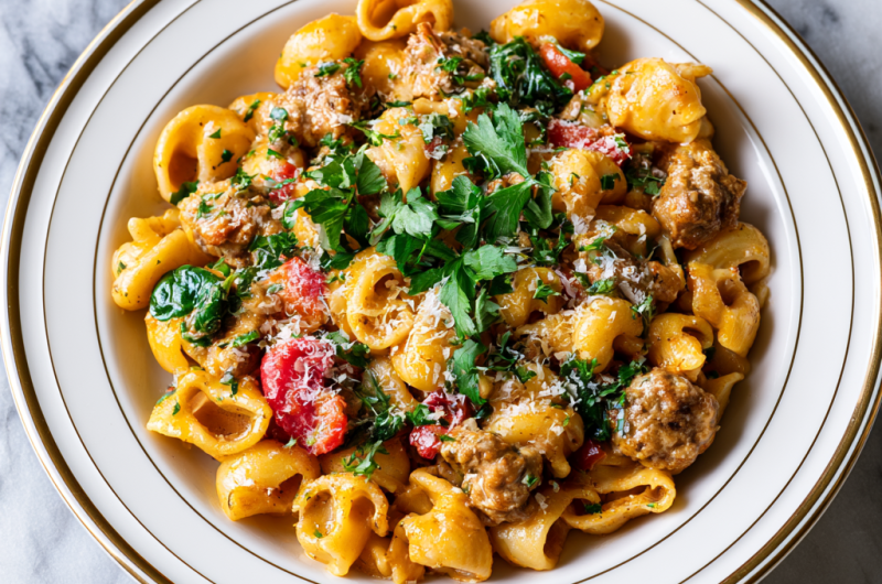Creamiest Italian Sausage Pasta recipe