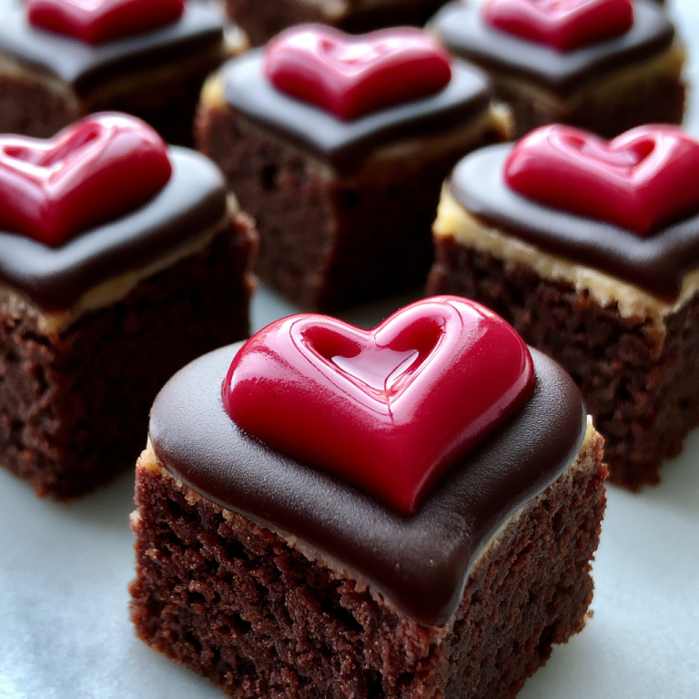 Heart Shaped Brownie Bites for Valentine’s Day
