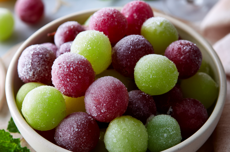 Boozy Grapes (Easy Frozen Party Snack)