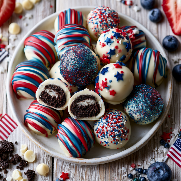 Fourth of July Oreo Balls