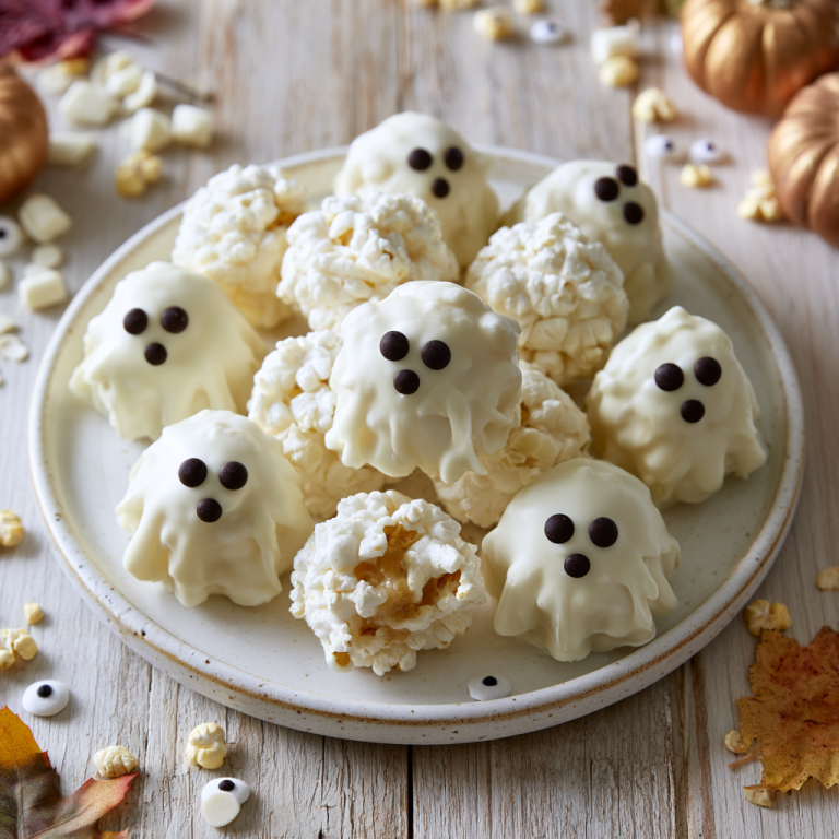Ghost Popcorn Balls