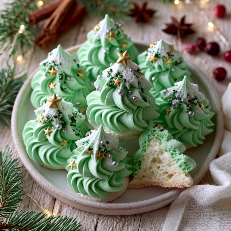 Meringue Christmas Trees