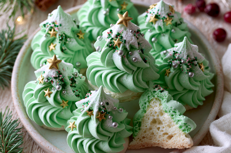 Meringue Christmas Trees