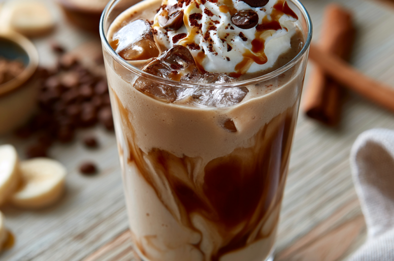 Banana Protein Coffee Smoothie For Fat Loss Focus