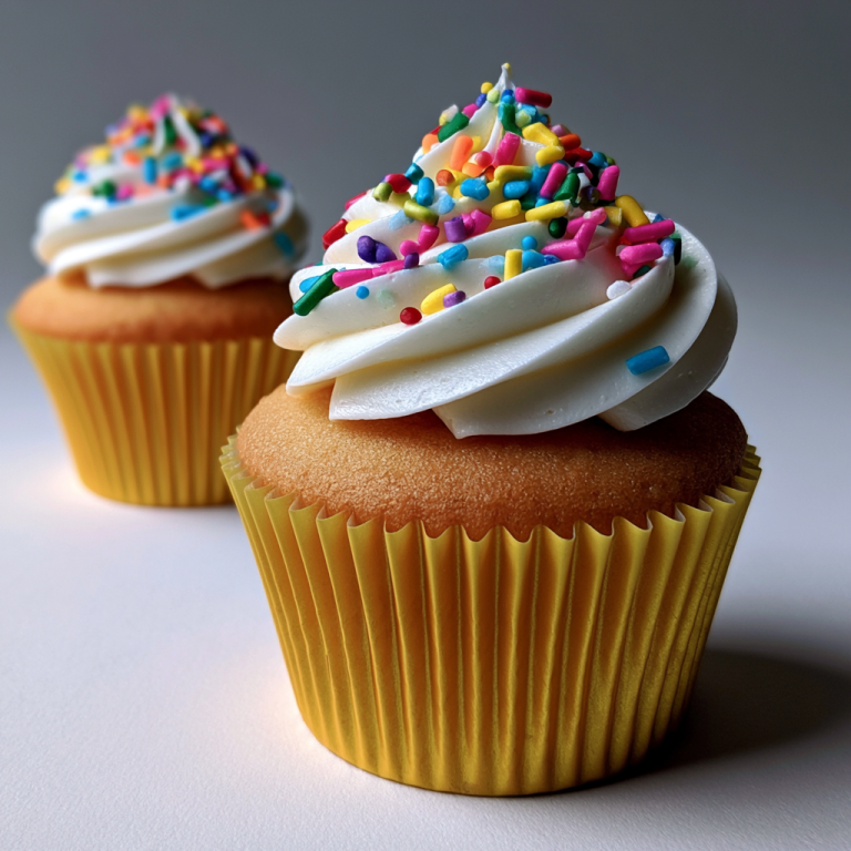 Simple Funfetti Style Cupcakes