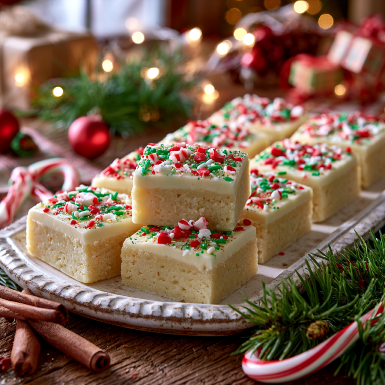 Santa’s No-Bake Sugar Cookie Bars