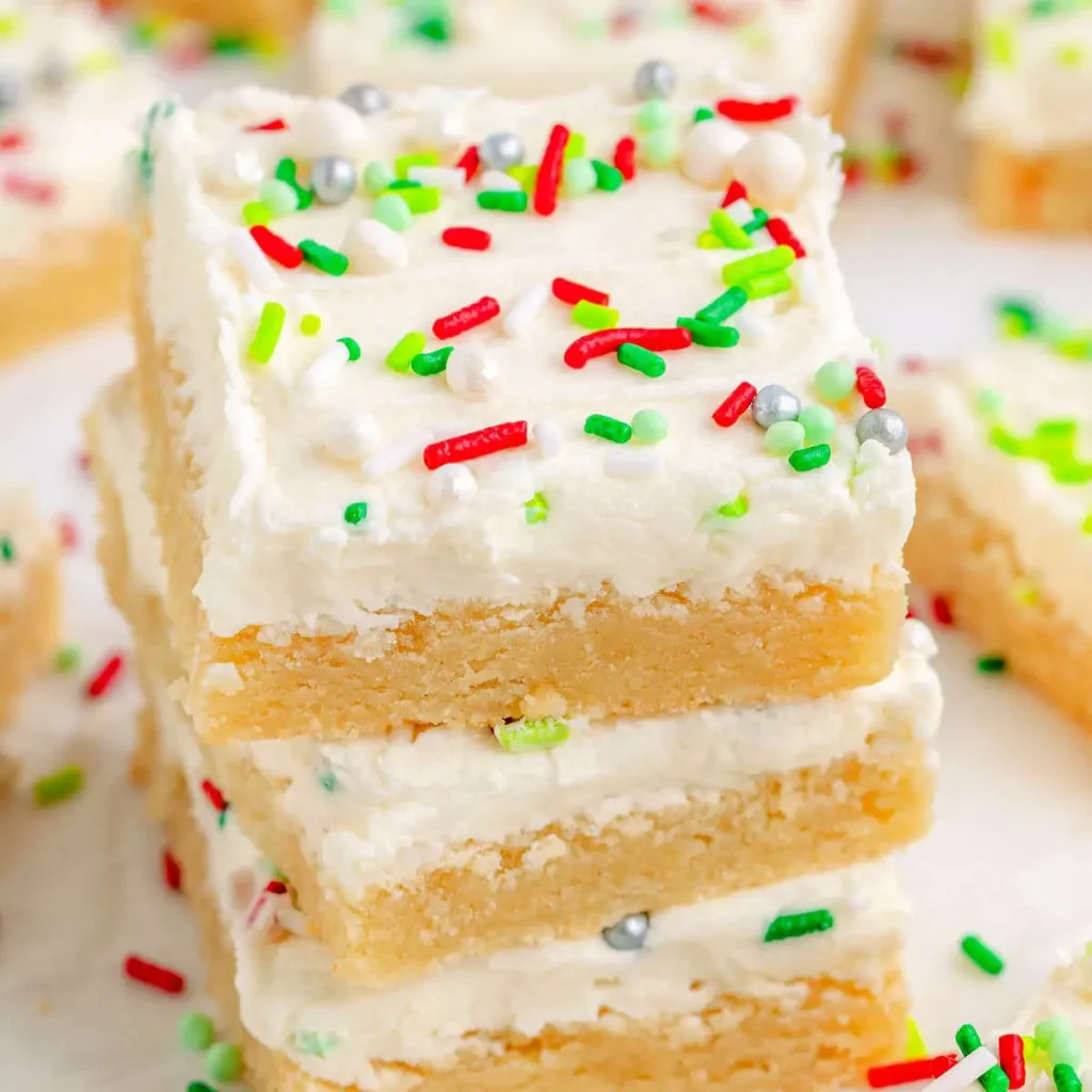 Christmas Sugar Cookie Bars
