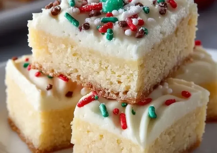Christmas Sugar Cookie Bars
