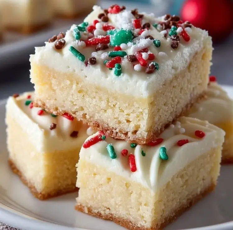 Christmas Sugar Cookie Bars