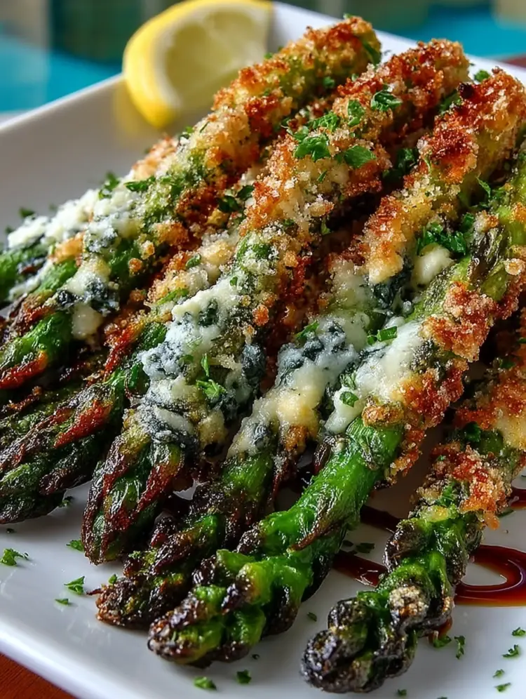 Crispy Asparagus Asiago Spears