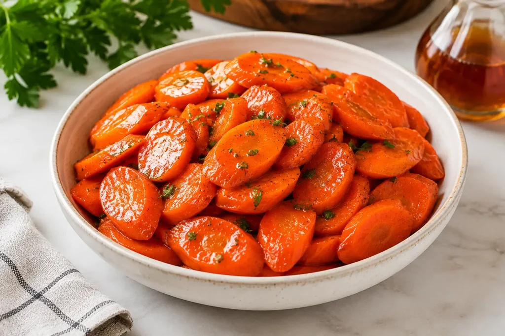Easy Maple Glazed Carrots
