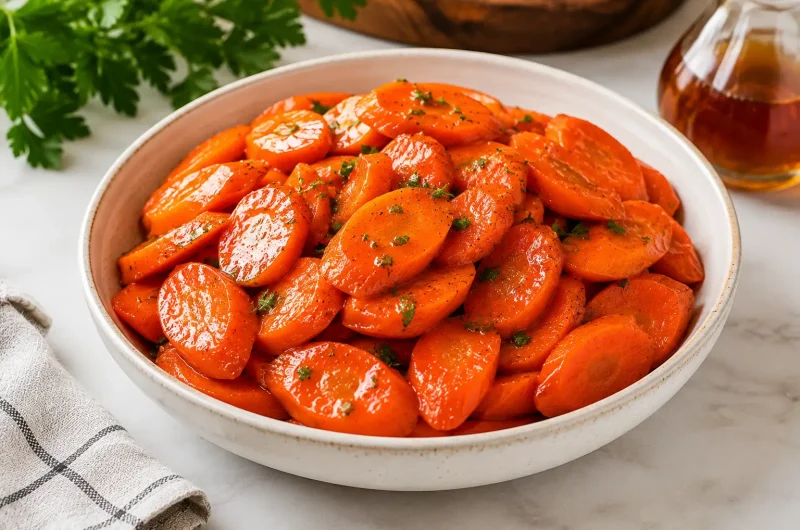 Easy Maple Glazed Carrots
