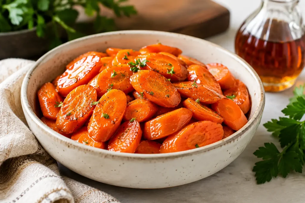 Easy Maple Glazed Carrots
