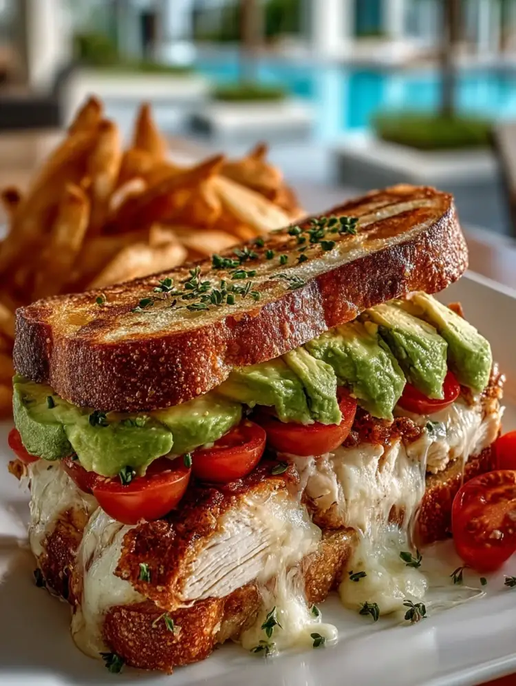 Loaded Chicken Avocado Sandwich